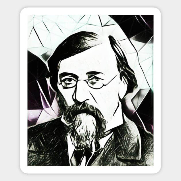 Rufus Wilmot Griswold Black And White Portrait | Rufus Wilmot Griswold Artwork 3 Magnet by JustLit